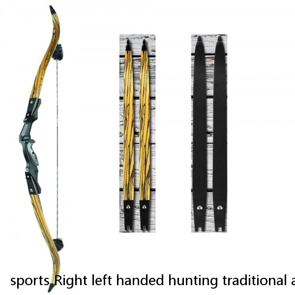 sports Right left handed hunting traditional archery wooden chinese bow and arrows set outdoor hunting beginner