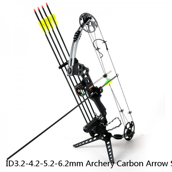ID3.2-4.2-5.2-6.2mm Archery Carbon Arrow Shaft for Compound and Recurve Bow Hunting Arrows Pinals