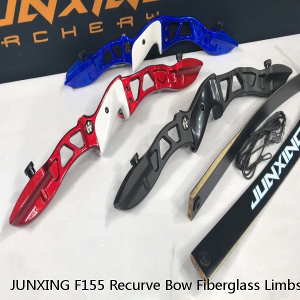 JUNXING F155 Recurve Bow Fiberglass Limbs 20/22/24/26/28/30/32/34/36LBS Archery