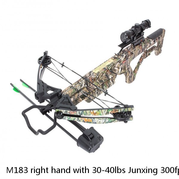 M183 right hand with 30-40lbs Junxing 300fps hunting compound bow