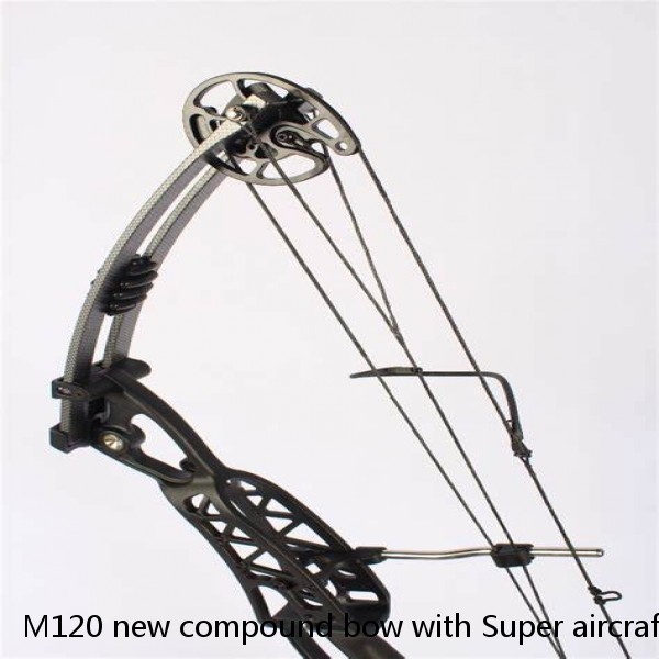 M120 new compound bow with Super aircraft class aluminium riser junxing archery for hunting hot sale