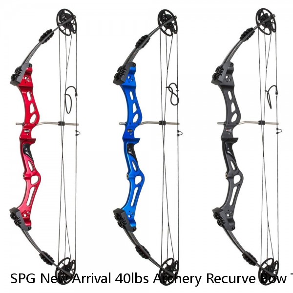 SPG New Arrival 40lbs Archery Recurve Bow Takedown Hunting Bow Metal Recurve Bow for Beginners